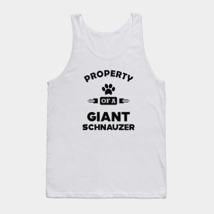 Giant Schnauzer - Property of a giant schnauzer Tank Top